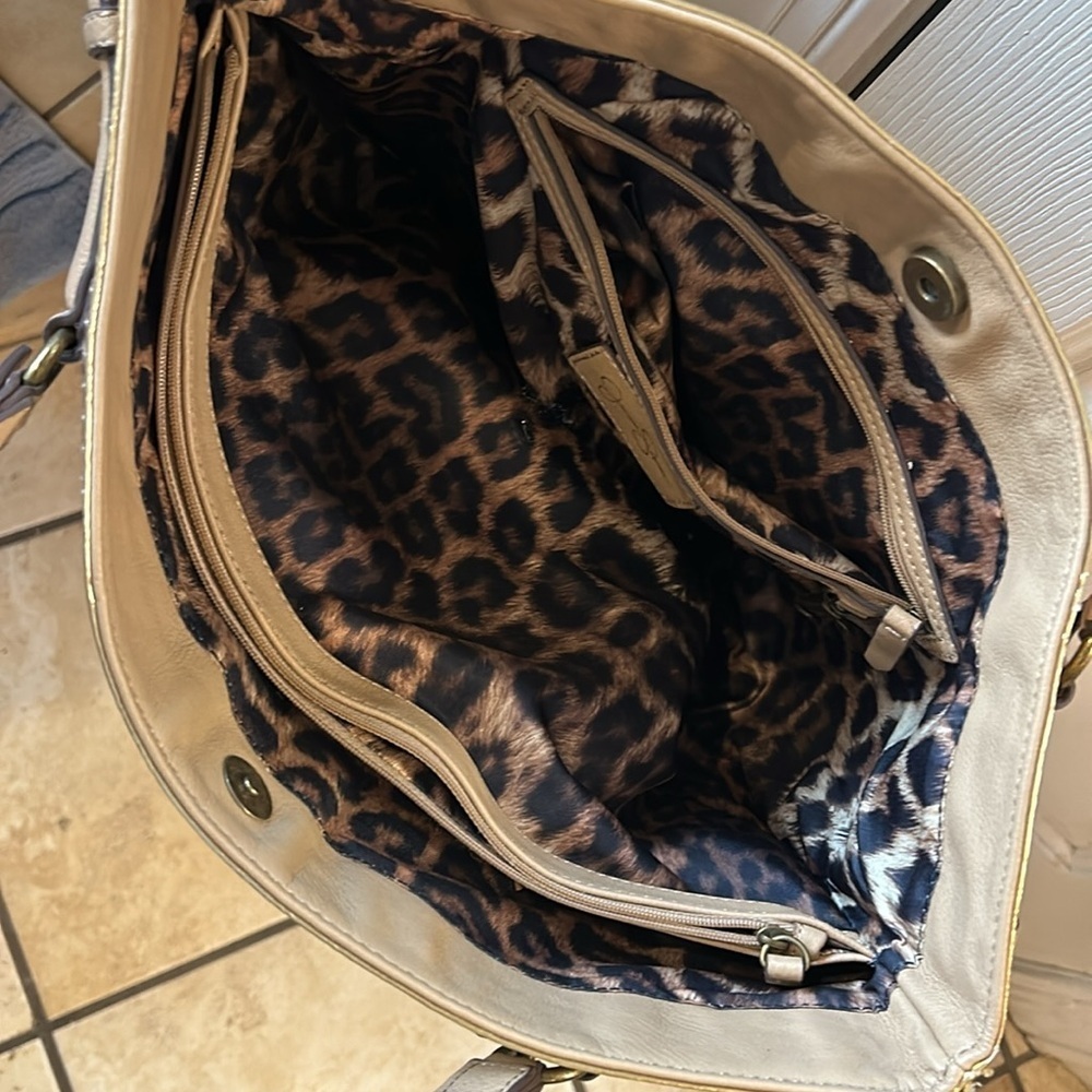 Tan Leather Tote Bag - Picture 6 of 6